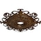 Ekena Millwork Orleans Ceiling Medallion (Canopies up to 8 1/4"), 38 3/8"OD x 6 5/8"ID x 2 7/8"P, Root Beer Crackle CM38OLRBC - alternate 3
